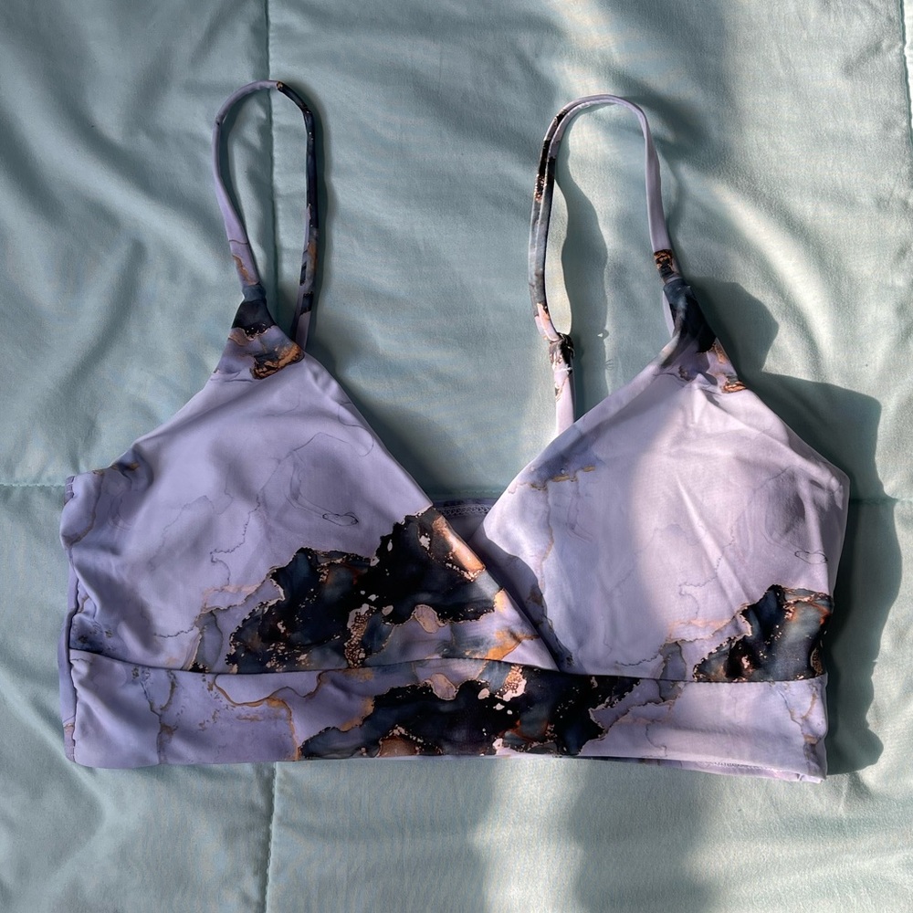 Shein Marble Bikini Top with padding